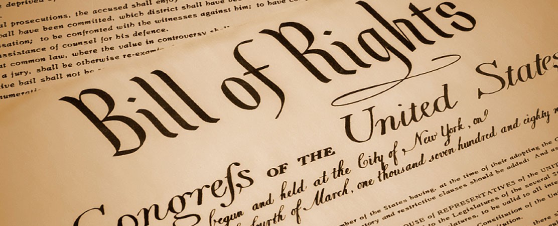 Image of original US Bill of Rights